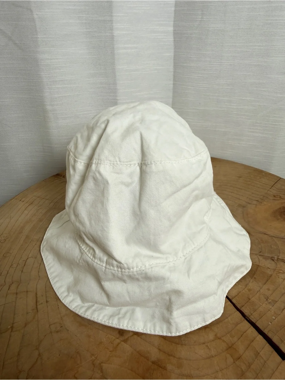 H&M White Cotton Bucket Sun Hat Baby Toddler | Size 18M–2T